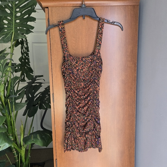 Leith Red and Orange Bodycon Mini Dress - Picture 3 of 5